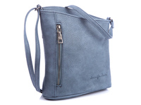 Kleine Damen-Öko-Lederhandtasche blau Jennfier Jones