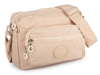 Jasnobeżowa nieduża torebka damska Bag Street z lekkiego kreszu