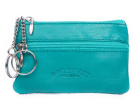 Bag Street Schlüsselanhänger aus Leder - Farbe Türkis