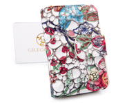 Damenbrieftasche bunt lackiert mittel Gregorio