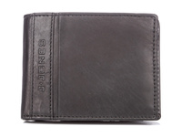 Herren Vintage Leder Brieftasche groß schwarz J Jones