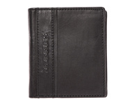 Herren Leder Brieftasche vertikal schwarz RFID J Jones