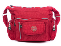 Tasche Street Rote Stoffhandtasche für Frauen