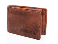 Herren-Portemonnaie aus braunem Leder J Jones