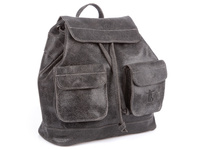 SERGEJ Damen Rucksack aus Naturleder vintage grau