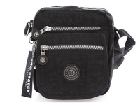 Kleine Stoff-Umhängetasche schwarz Bag Street