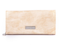 Jennifer Jones ecru Damen-Brieftasche aus Ökoleder