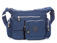 Tasche Street blau Stoff Tourist Umhängetasche