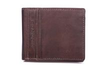 Men's dark brown leather wallet from J Jones