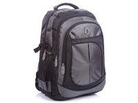 Large silver backpack with 3 A4 compartments Bag Street