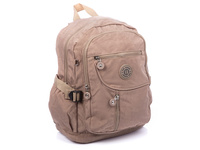 Lightweight fabric backpack beige Bag Street