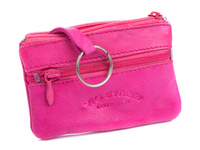 Bag Street pink leather key case