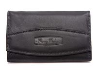 Money Maker Leather black women's horizontal wallet