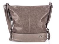 Large women's shoulder bag in smooth organic leather by Jennifer Jones