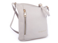 Small light beige Jennifer Jones women's handbag in soft eco leather
