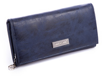 Jennifer Jones women's navy blue ecological leather wallet