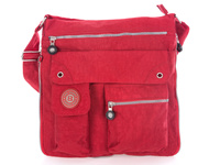 Bag Street Red expandable fabric shoulder bag