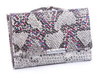 Jennifer Jones Women's silver wallet with colored dots