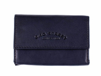 Men's leather pocket wallet navy blue Bag Street