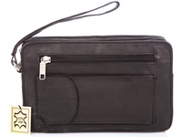 Leather handbag with two compartments black Bag Street