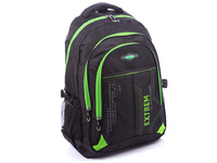 Large Sports Backpack Bag Street Black and Green