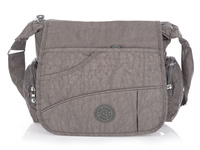 Lightweight shoulder bag with flap grey Bag Street