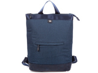 Women's A4 blue backpackbag by Jennifer Jones