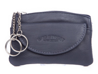 Bag Street Leather Key Cover Navy Blue