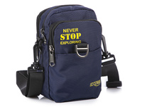 Small lightweight men's handbag for essentials Navy blue