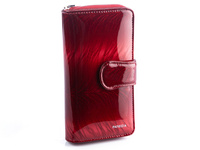 PATRIZIA Large lacquered women's wallet cherry