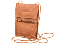 Bag Street Passport neck bag light brown leather