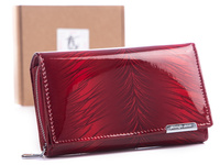 Jennifer Jones Large cherry lacquered women's wallet