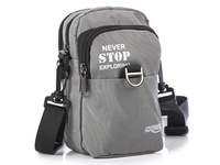 Small lightweight men's bag for essentials Grey