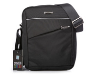 Coveri World Black urban men's shoulder bag