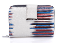 Jennifer Jones medium women's wallet white and blue