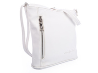Small women's eco leather handbag white Jennfier Jones