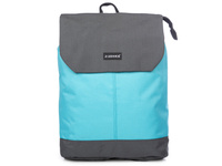 Blue minimalist A4 fabric flap backpack from J Jones