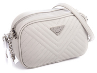 Gray quilted women's handbag by Jennifer Jones