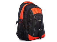 Bag Street School Sports Backpack Black and Orange