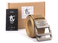 SERGEJ 2008 - Strong fabric trouser belt with aluminum clip buckle