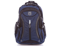 Bag Street Large and roomy school backpack navy blue