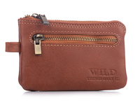 Brown Leather Key Case - Stylish and Elegant WILD