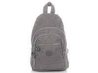 One shoulder fabric backpack grey Bag Street