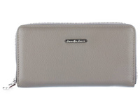 Women's all-round zippered wallet grey Jennifer Jones