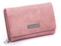 Women's light pink eco leather purse by Jennifer Jones