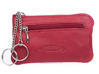 Bag Street red soft natural leather key case