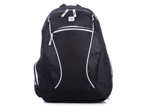 Black and white lightweight school backpack for boy A4 Semi Line