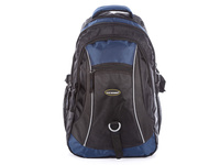 Bag Street Black and navy blue capacious backpack with 3 compartments 