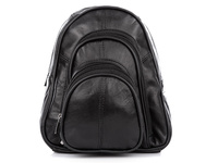 Bag Street Women's leather backpack with three compartments