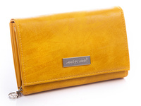 Women's yellow eco leather purse by Jennifer Jones
